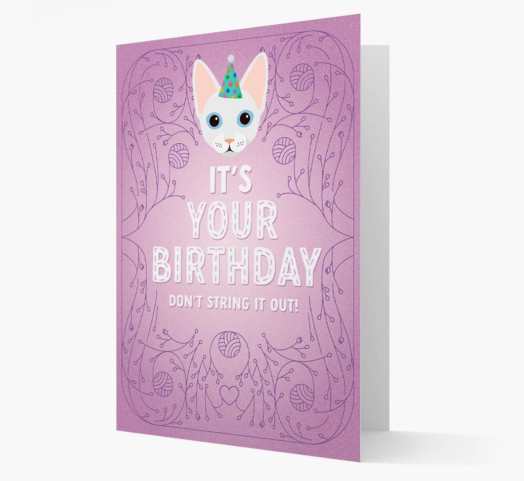 Don't String It Out: Personalized {breedCommonName} Card