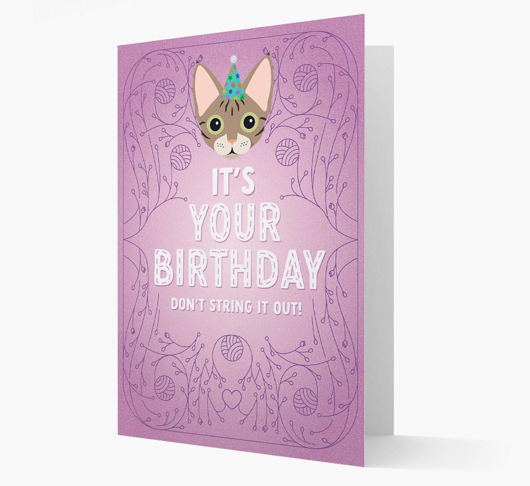 Don't String It Out: Personalized {breedCommonName} Card