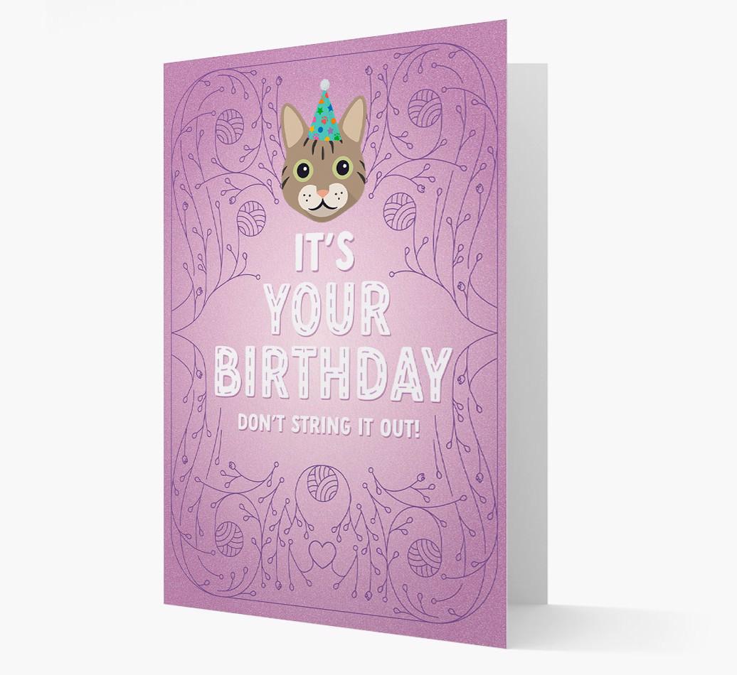 Don't String It Out: Personalized {breedCommonName} Card