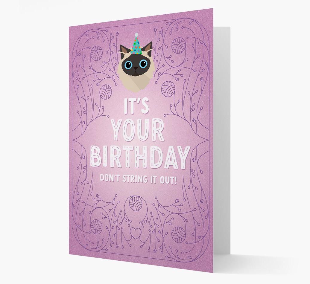 Don't String It Out: Personalized {breedCommonName} Card