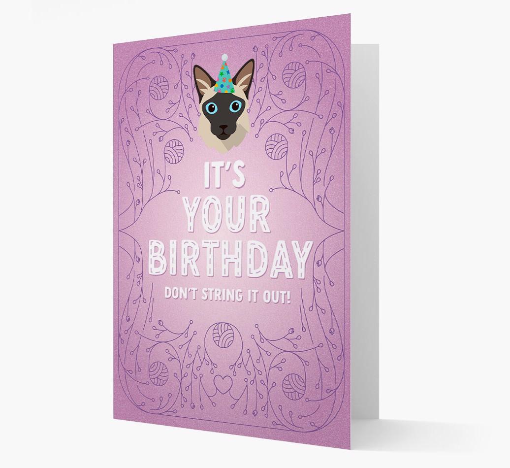 Don't String It Out: Personalized {breedCommonName} Card