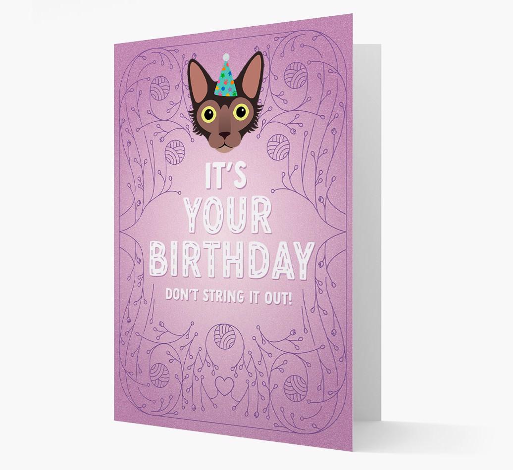 Don't String It Out: Personalized {breedCommonName} Card