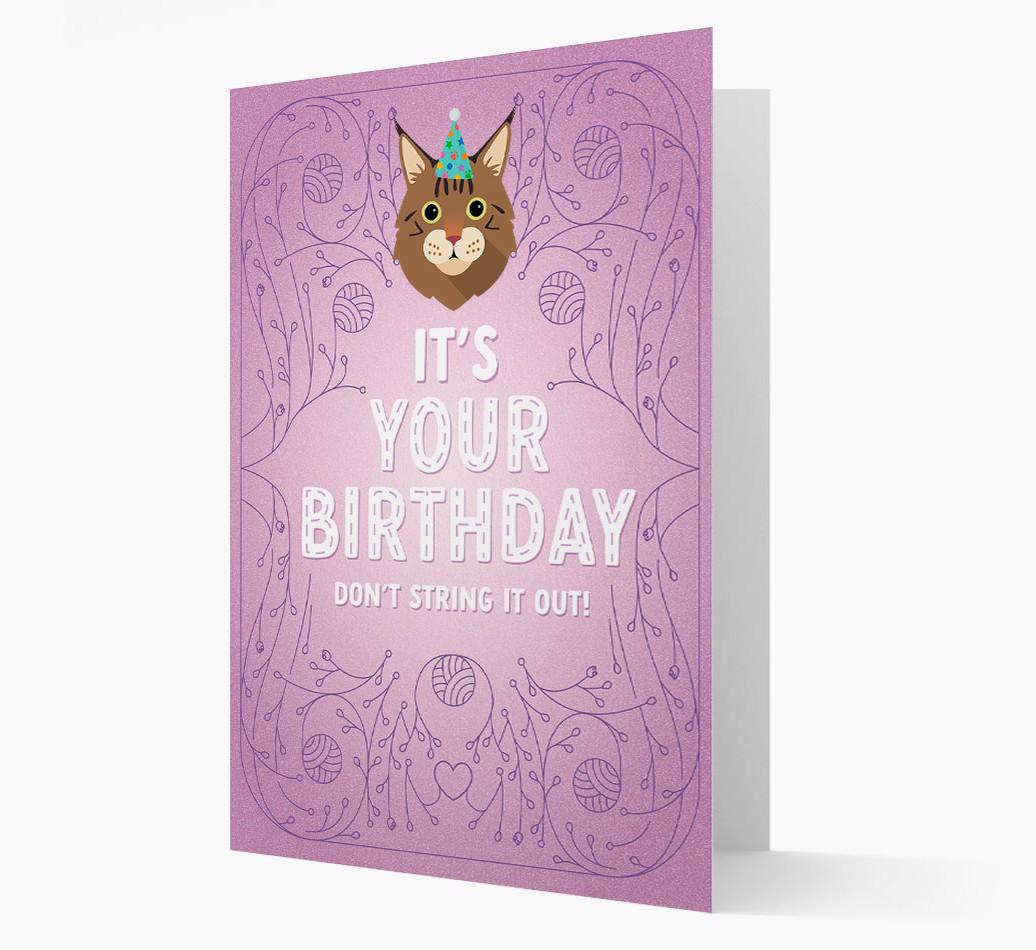 Don't String It Out: Personalized {breedCommonName} Card