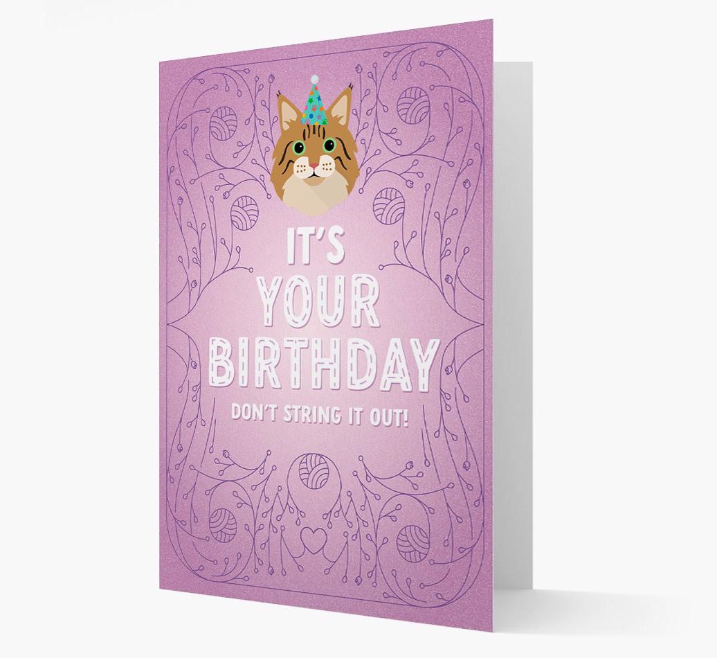 Don't String It Out: Personalized {breedCommonName} Card