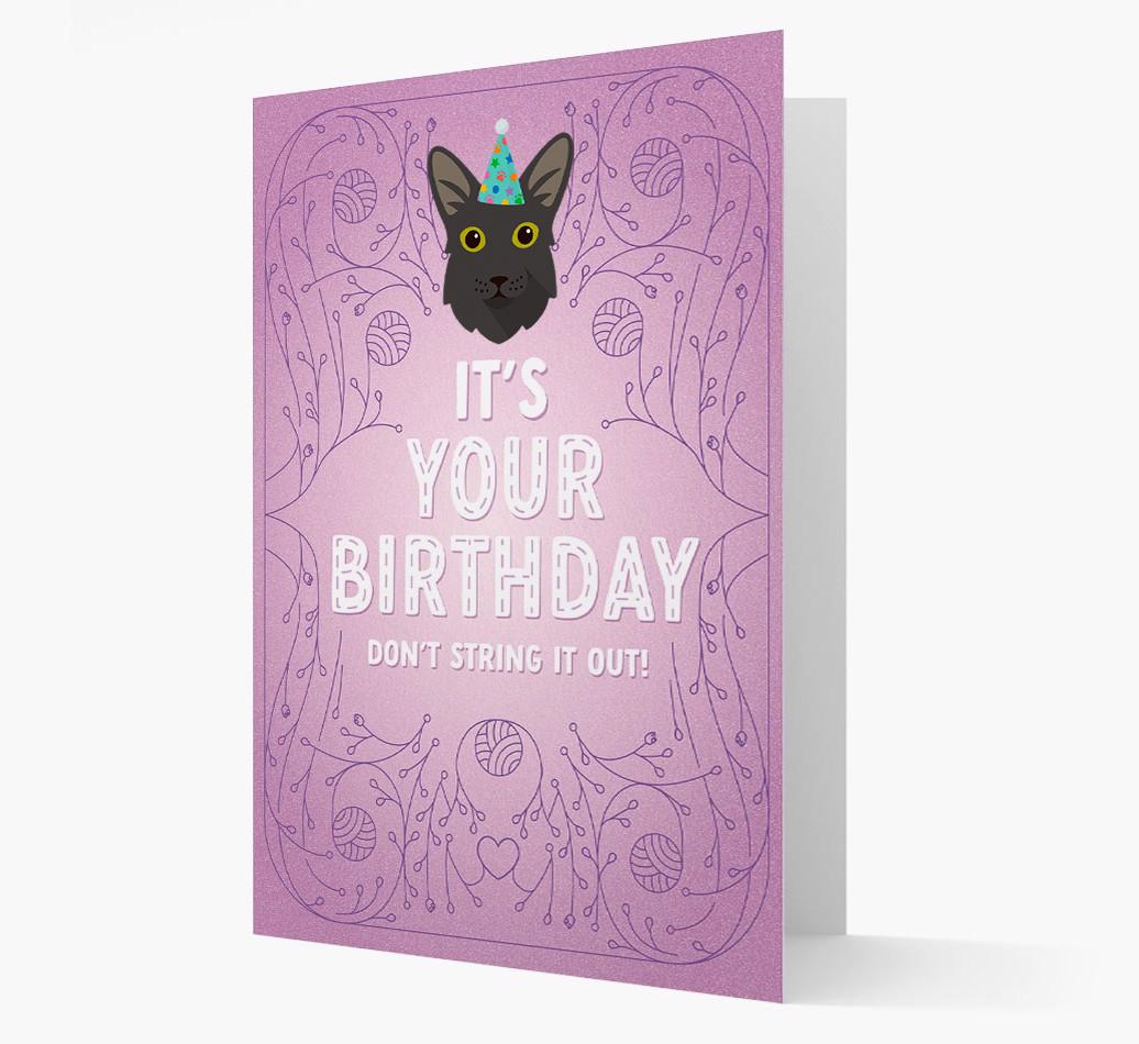 Don't String It Out: Personalized {breedCommonName} Card