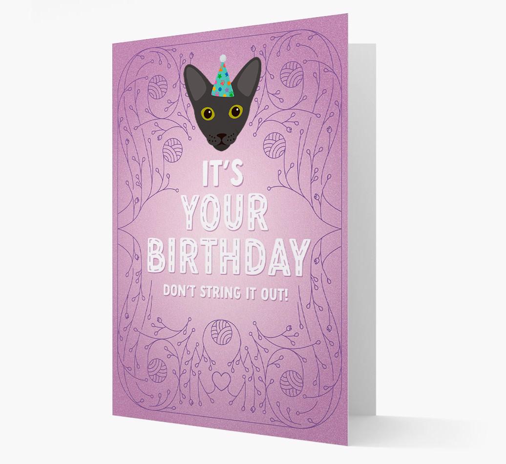 Don't String It Out: Personalized {breedCommonName} Card