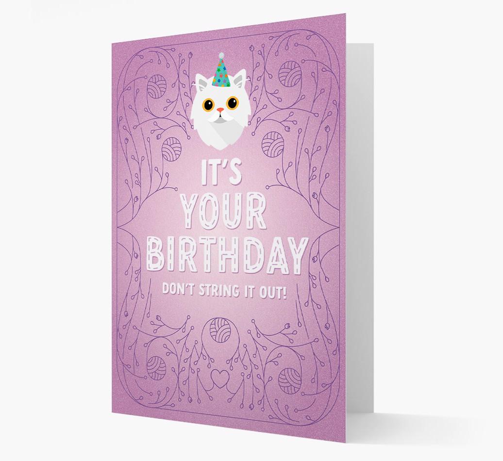 Don't String It Out: Personalized {breedCommonName} Card