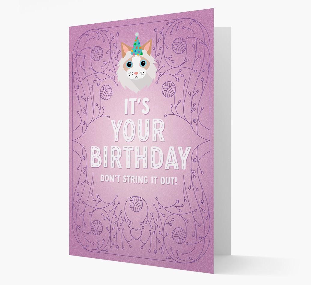 Don't String It Out: Personalized {breedCommonName} Card