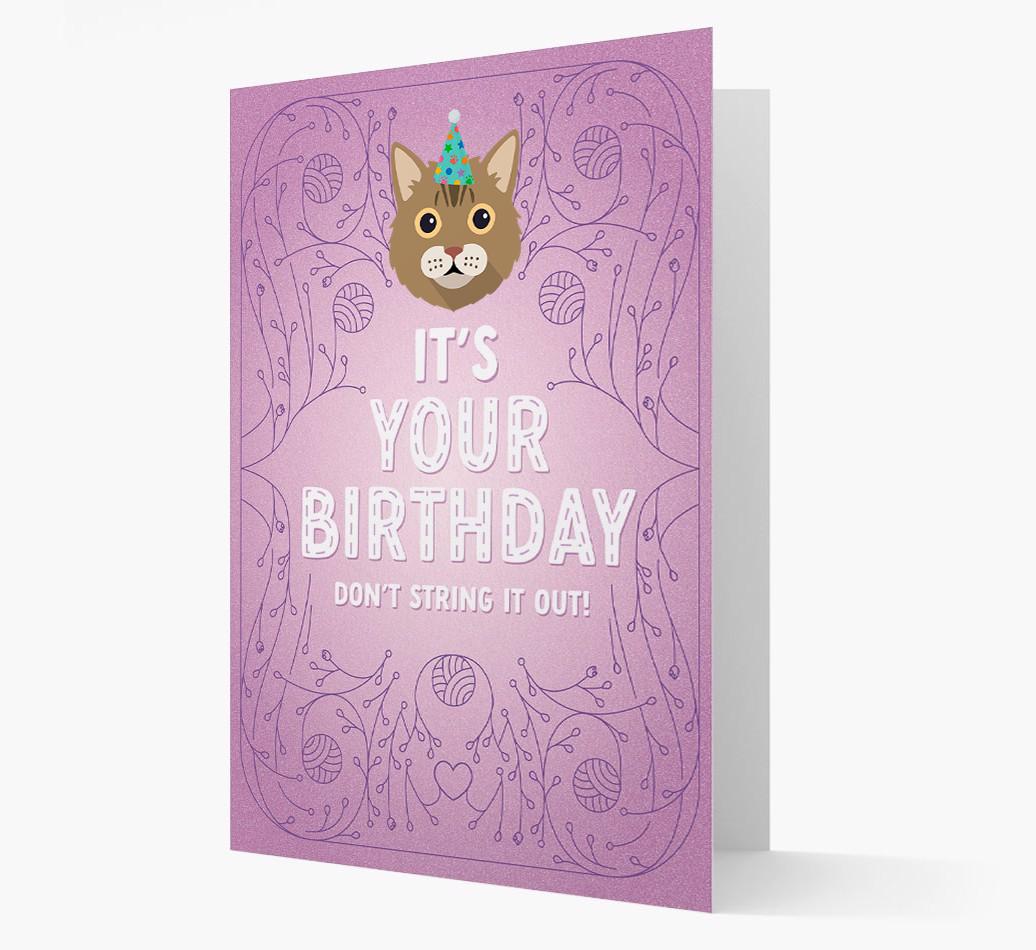 Don't String It Out: Personalized {breedCommonName} Card