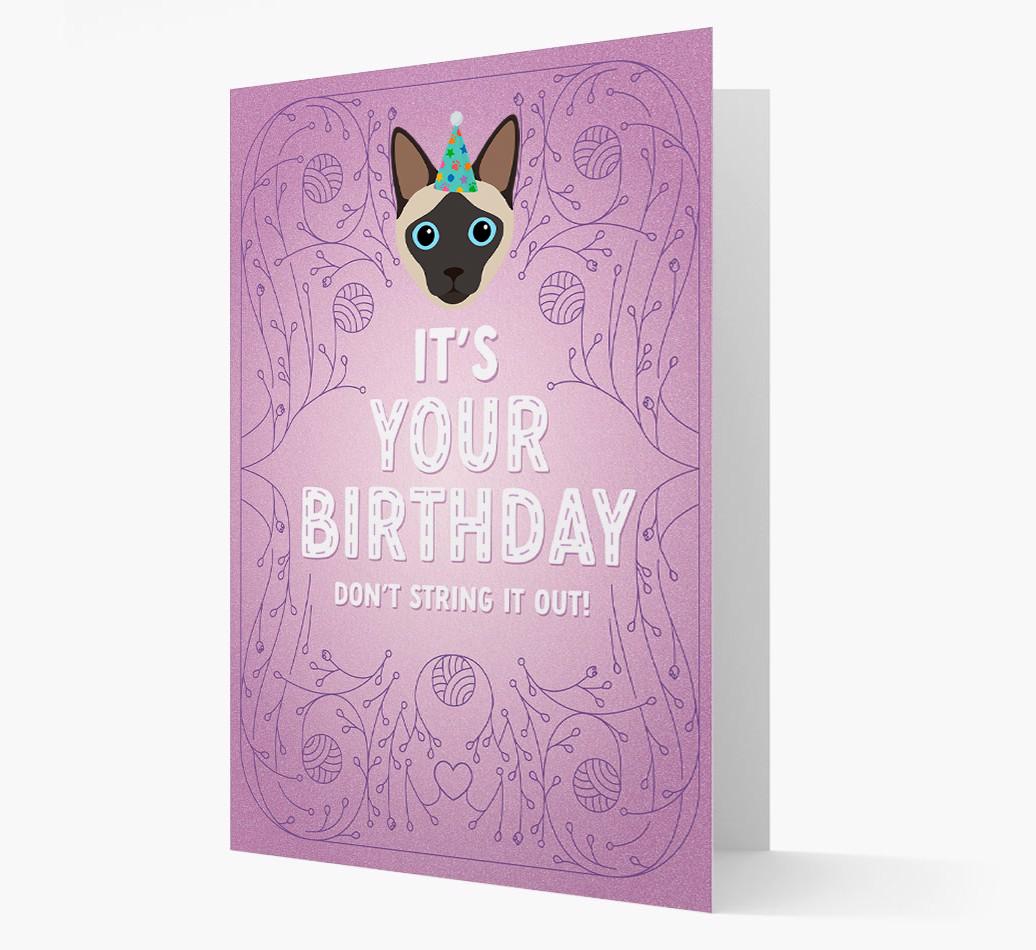 Don't String It Out: Personalized {breedCommonName} Card