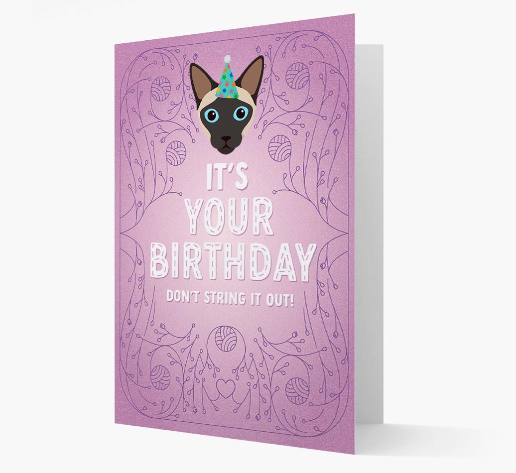 Don't String It Out: Personalized {breedCommonName} Card