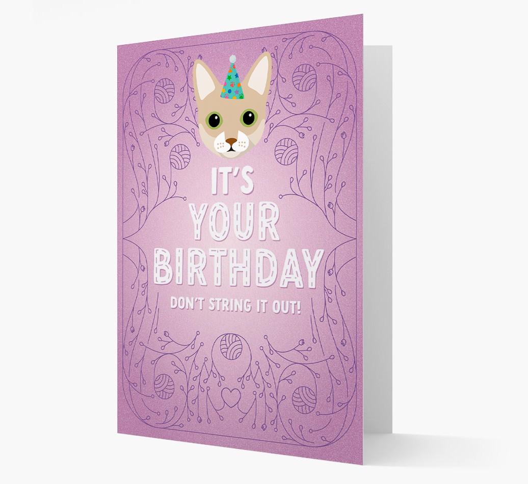 Don't String It Out: Personalized {breedCommonName} Card