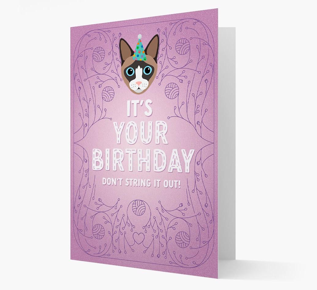 Don't String It Out: Personalized {breedCommonName} Card