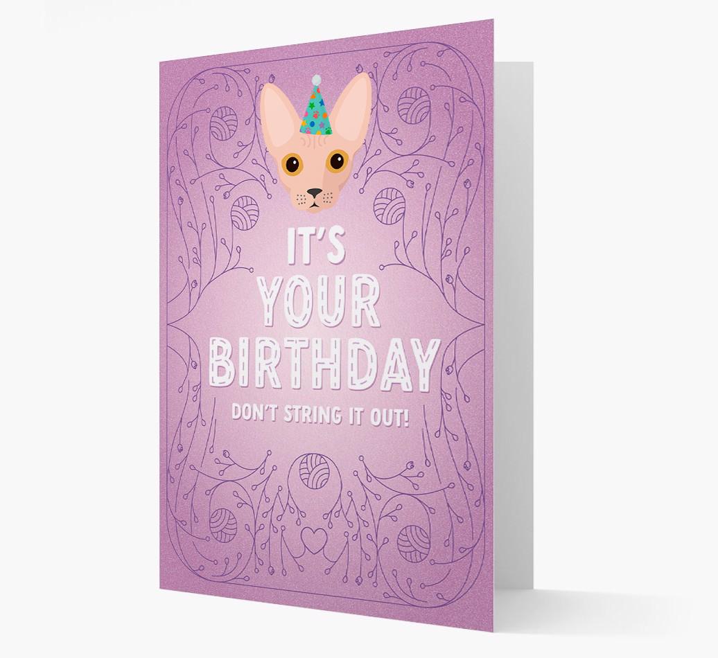 Don't String It Out: Personalized {breedCommonName} Card