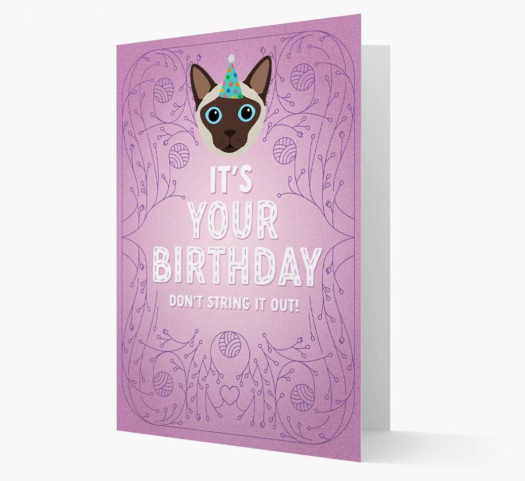 Don't String It Out: Personalized {breedCommonName} Card