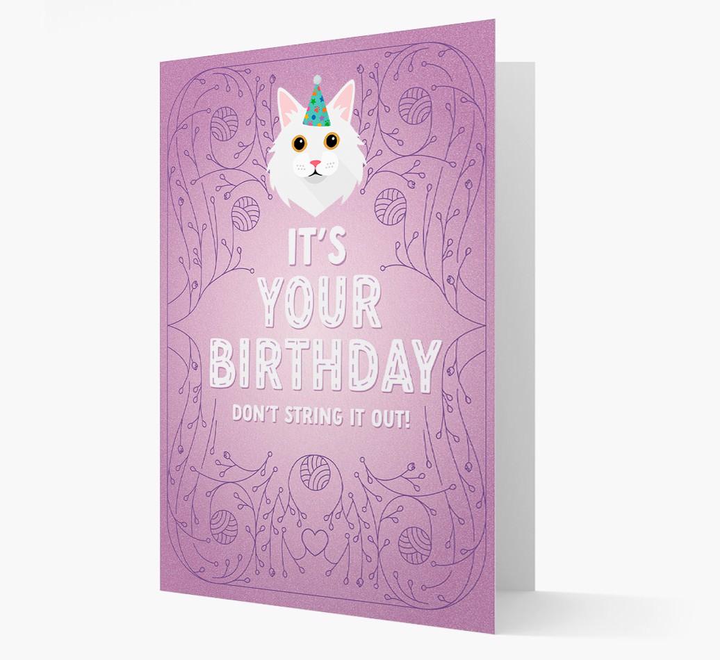 Don't String It Out: Personalized {breedCommonName} Card