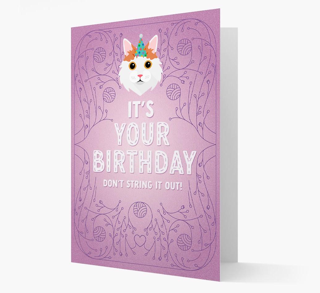 Don't String It Out: Personalized {breedCommonName} Card