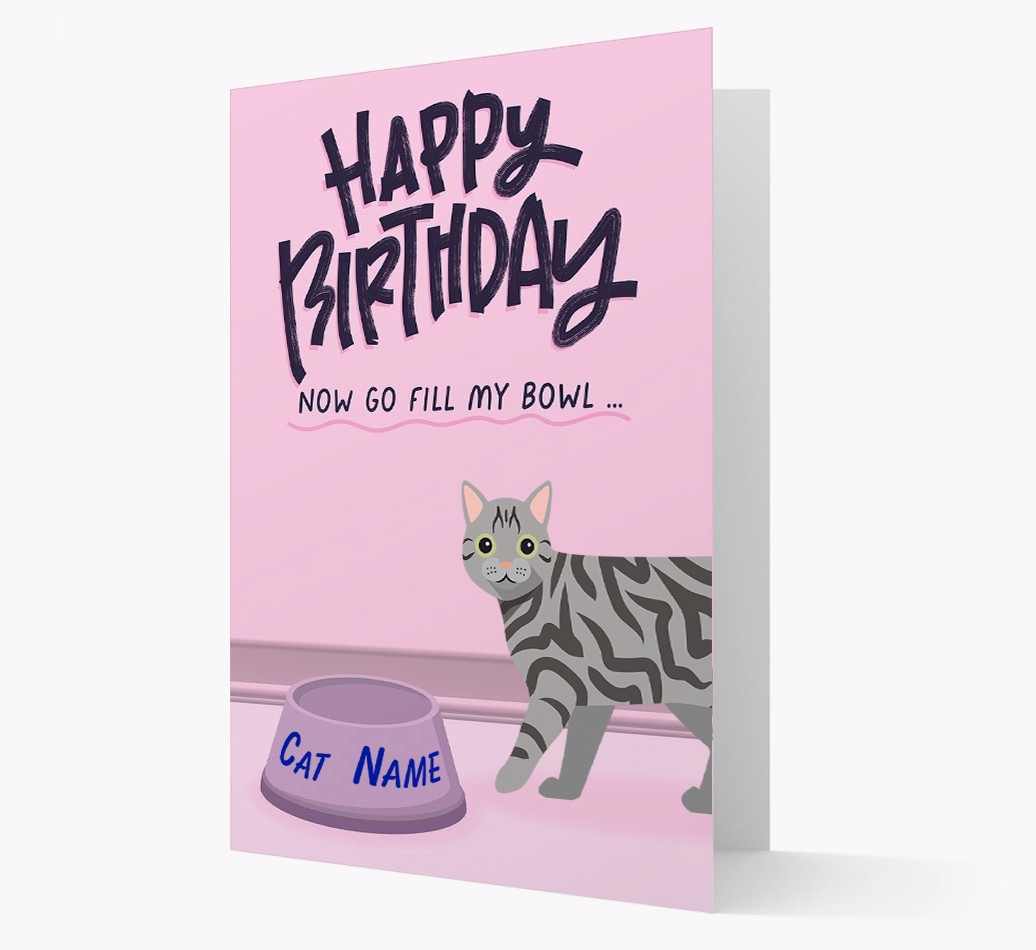 Now Go Fill My Bowl: Personalised {breedCommonName} Card