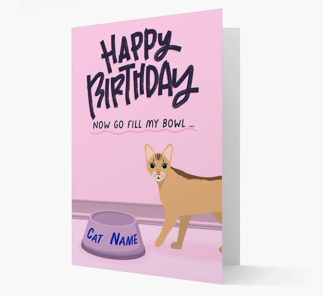 Now Go Fill My Bowl: Personalised {breedCommonName} Card