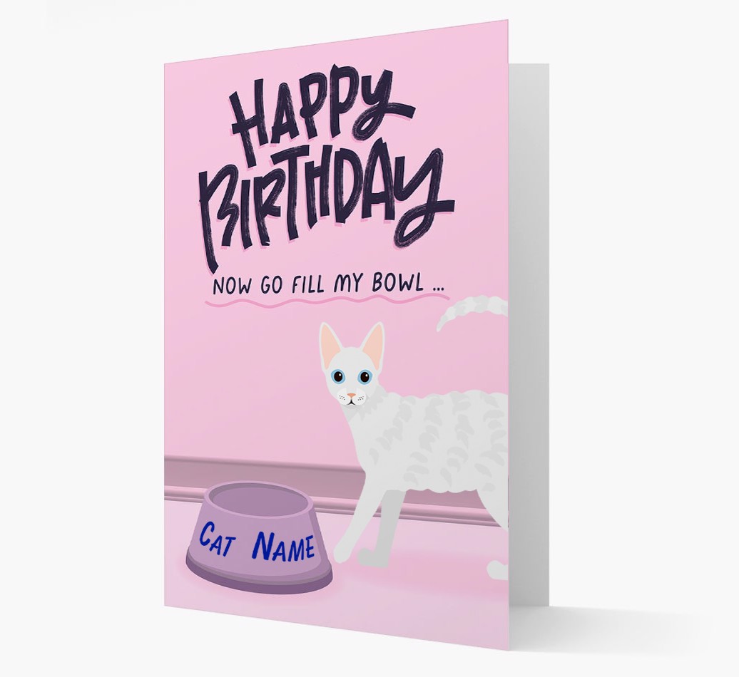 Now Go Fill My Bowl: Personalised {breedCommonName} Card