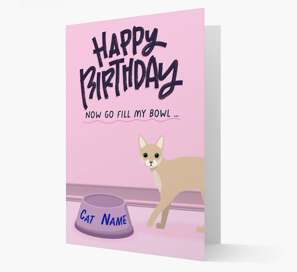Now Go Fill My Bowl: Personalised {breedCommonName} Card