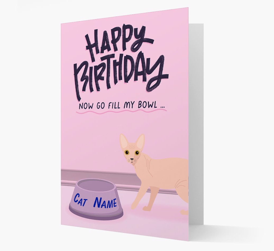 Now Go Fill My Bowl: Personalised {breedCommonName} Card