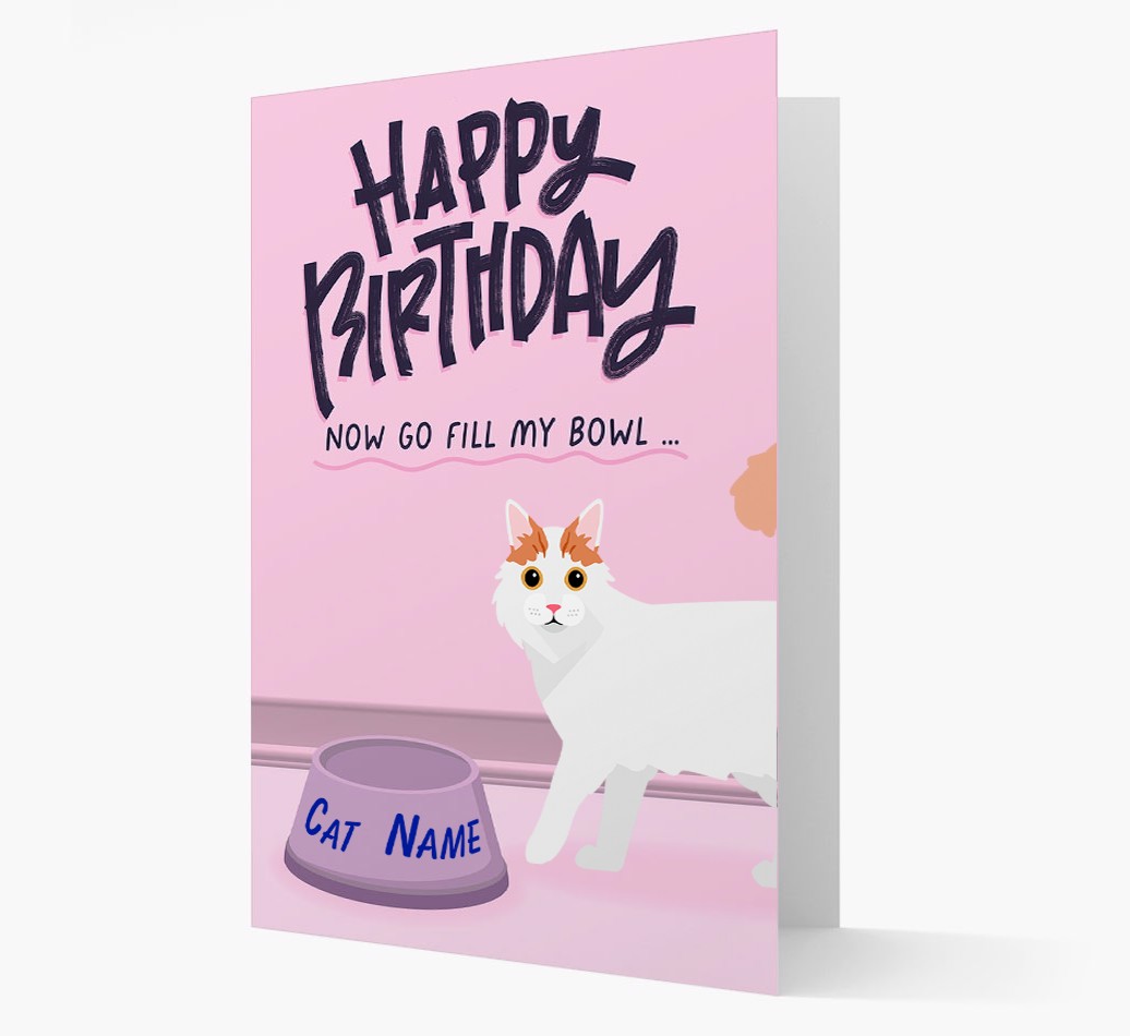 Now Go Fill My Bowl: Personalised {breedCommonName} Card