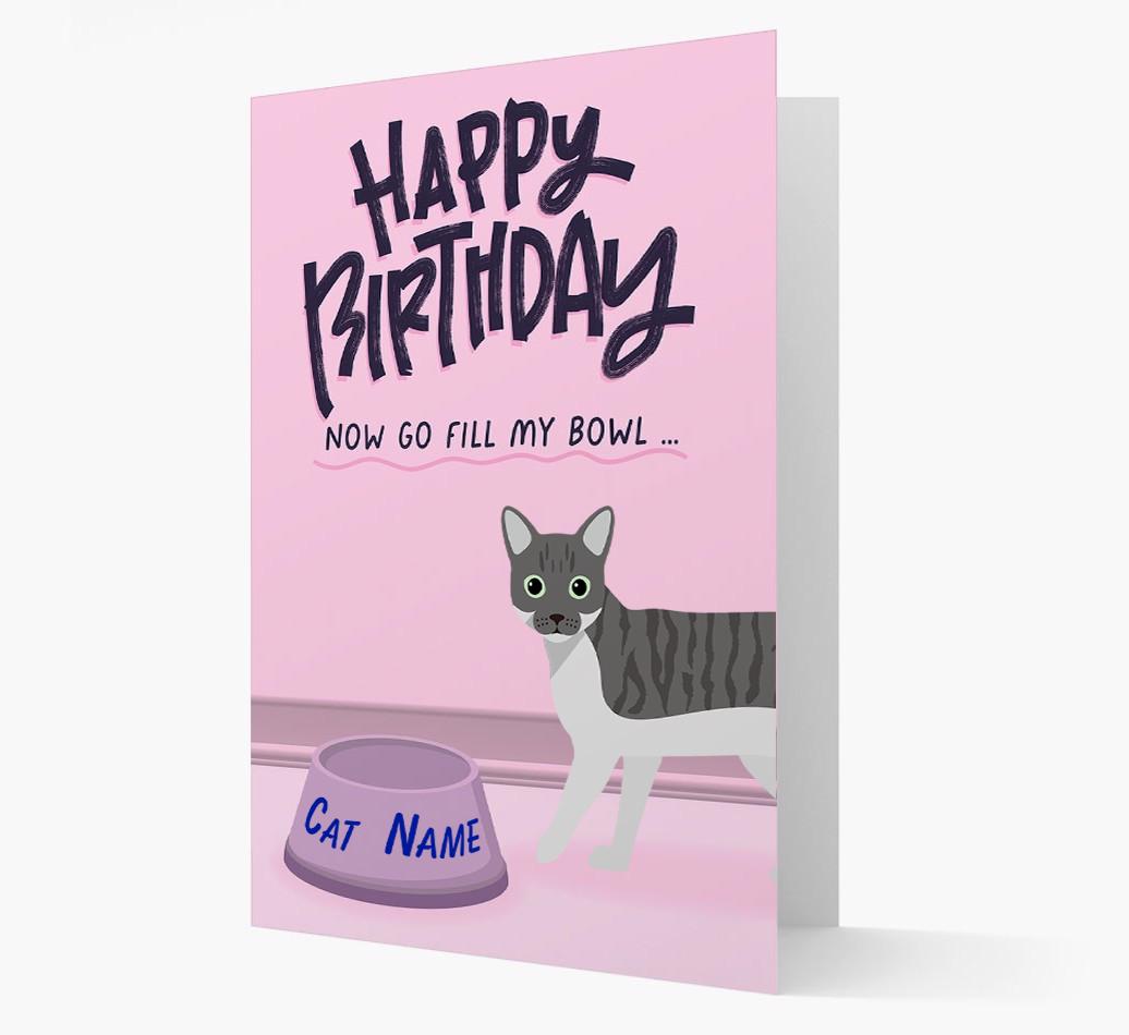 Now Go Fill My Bowl: Personalized {breedCommonName} Card