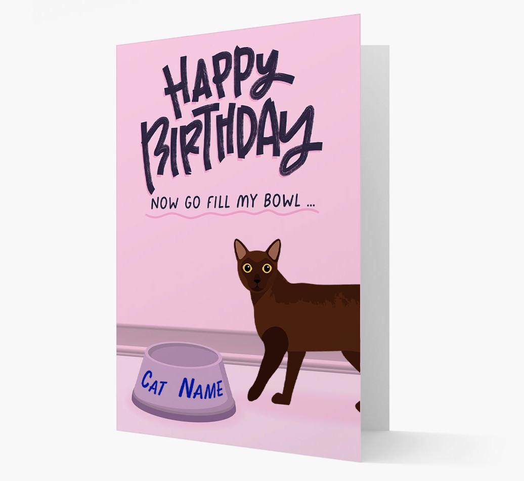 Now Go Fill My Bowl: Personalized {breedCommonName} Card