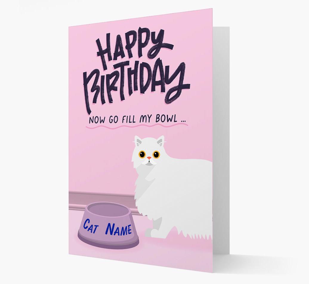 Now Go Fill My Bowl: Personalized {breedCommonName} Card