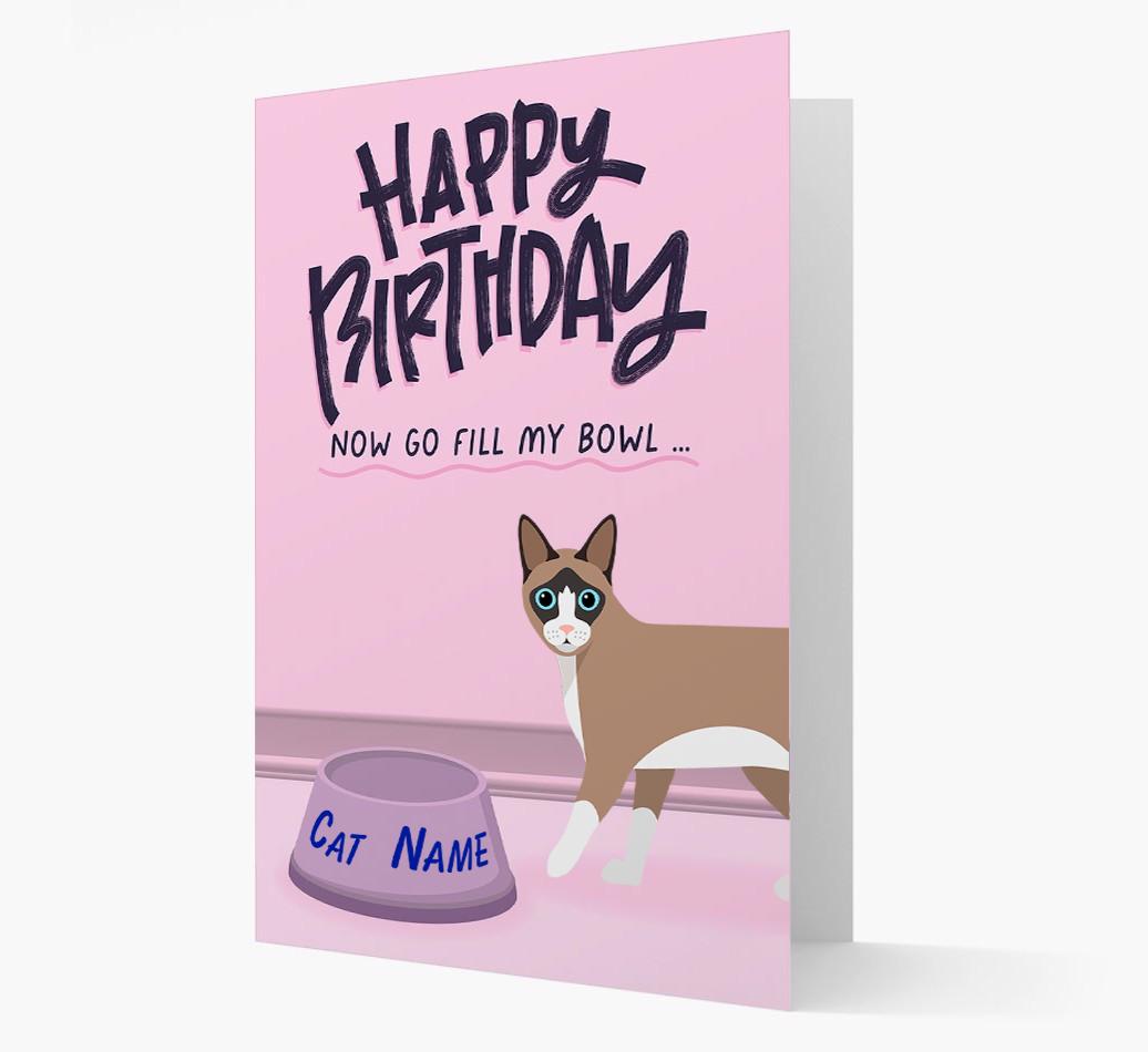 Now Go Fill My Bowl: Personalized {breedCommonName} Card