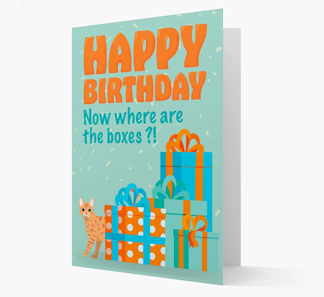 Where Are The Boxes: Personalised {breedCommonName} Card