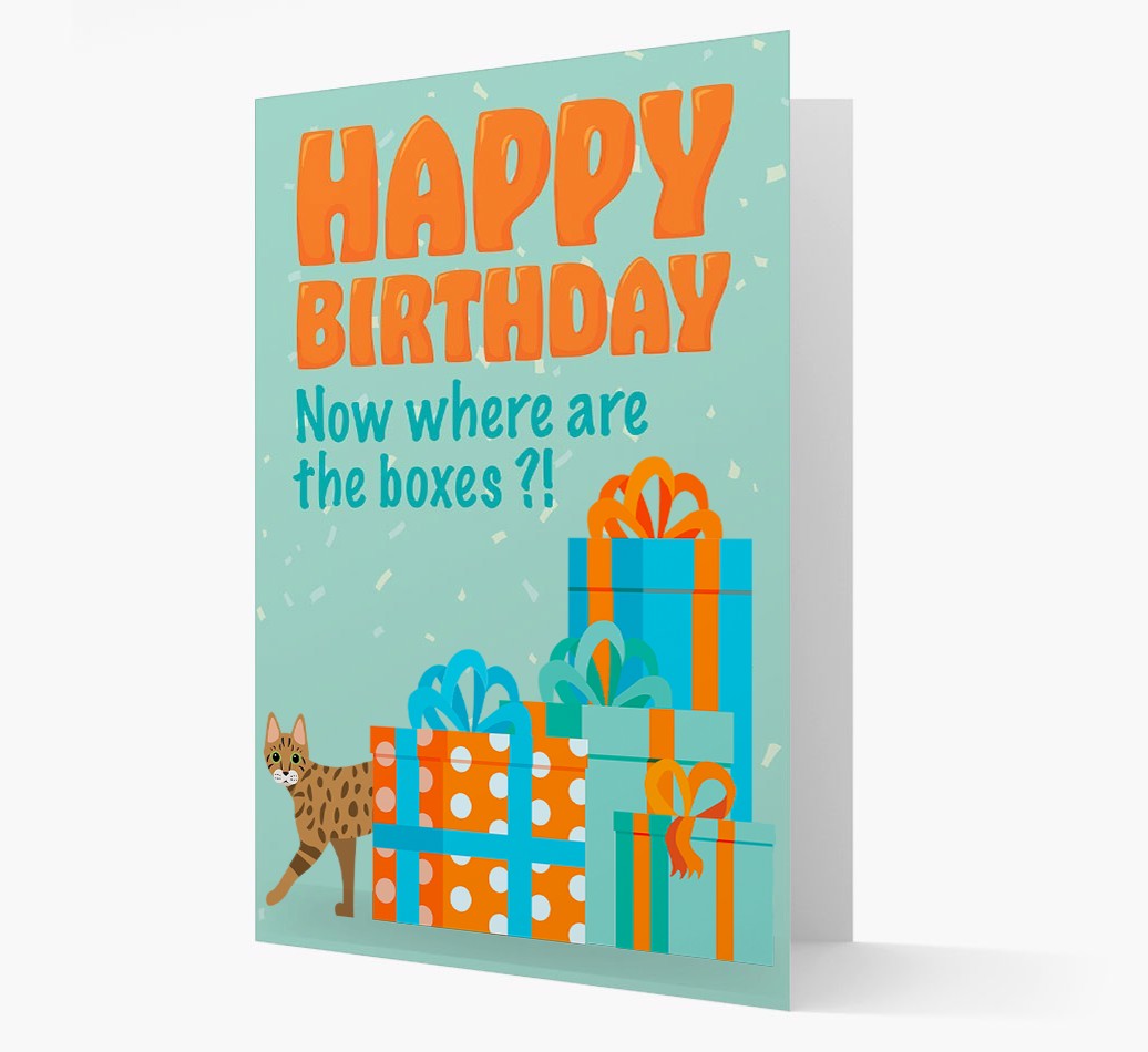 Where Are The Boxes: Personalised {breedCommonName} Card