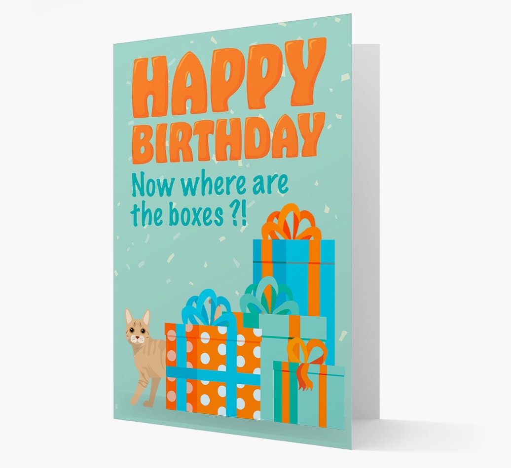 Where Are The Boxes: Personalised {breedCommonName} Card