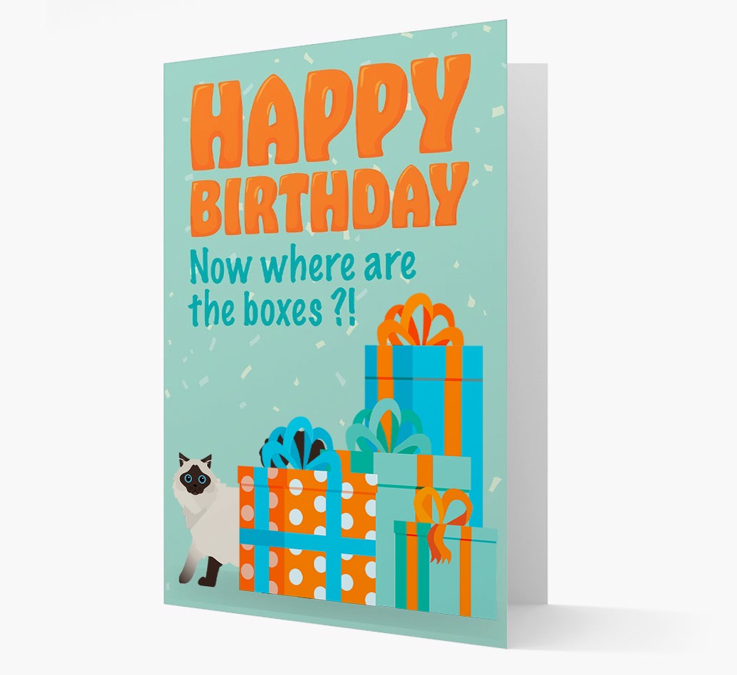 Where Are The Boxes: Personalised {breedCommonName} Card