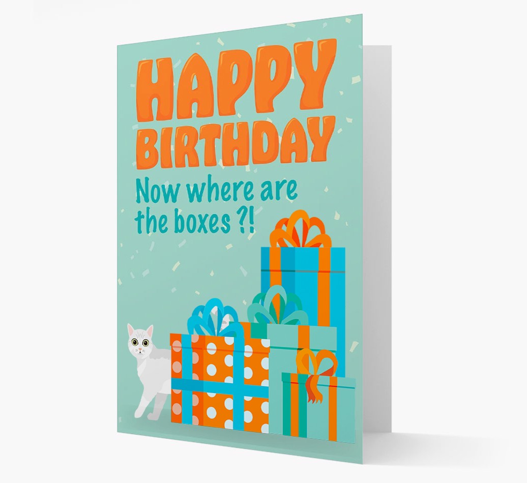 Where Are The Boxes: Personalised {breedCommonName} Card