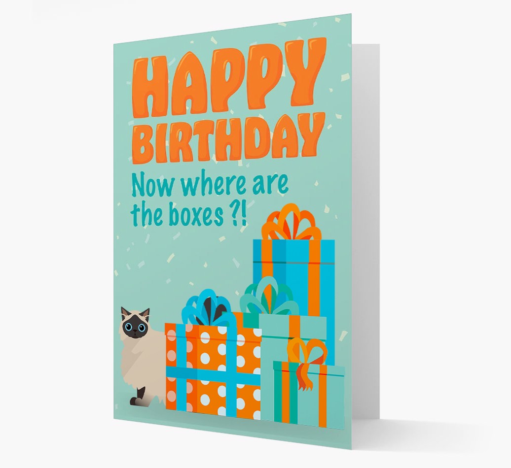 Where Are The Boxes: Personalised {breedCommonName} Card