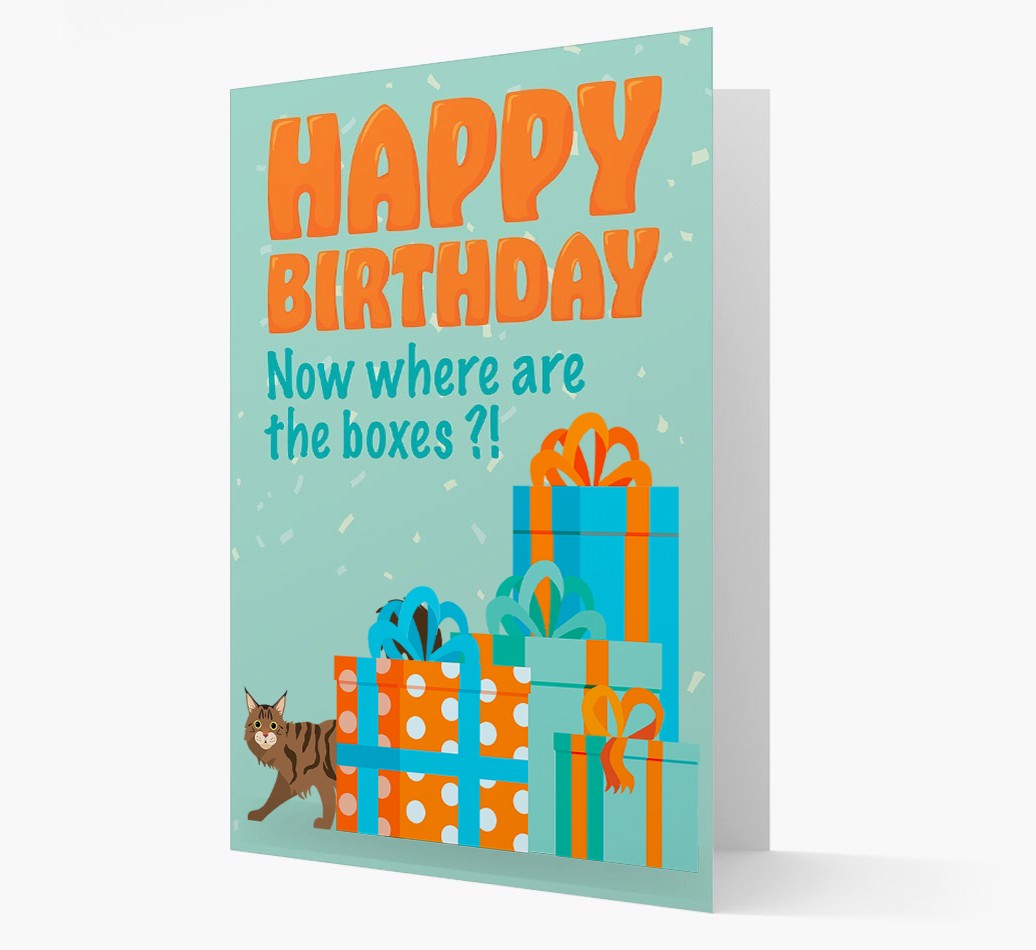 Where Are The Boxes: Personalised {breedCommonName} Card