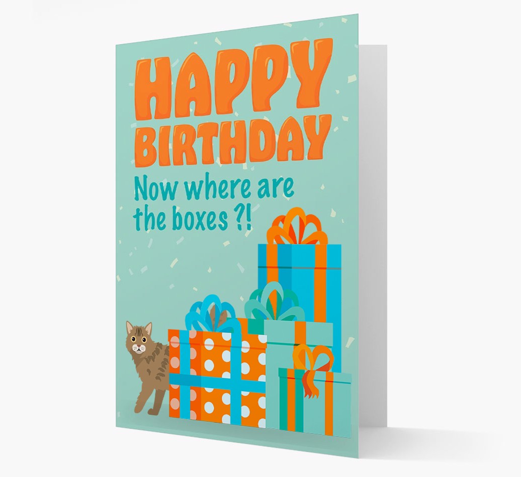 Where Are The Boxes: Personalised {breedCommonName} Card