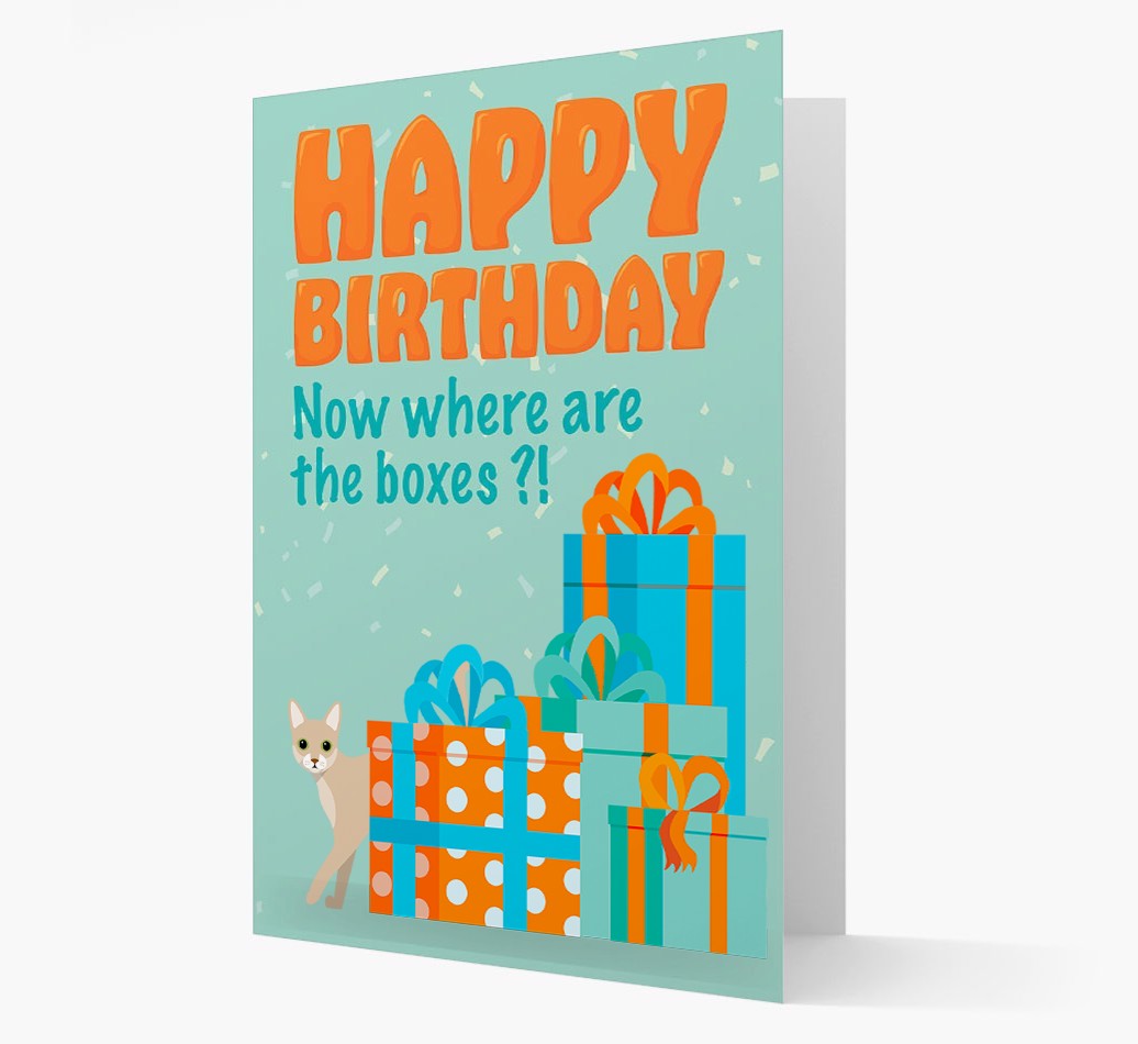 Where Are The Boxes: Personalised {breedCommonName} Card
