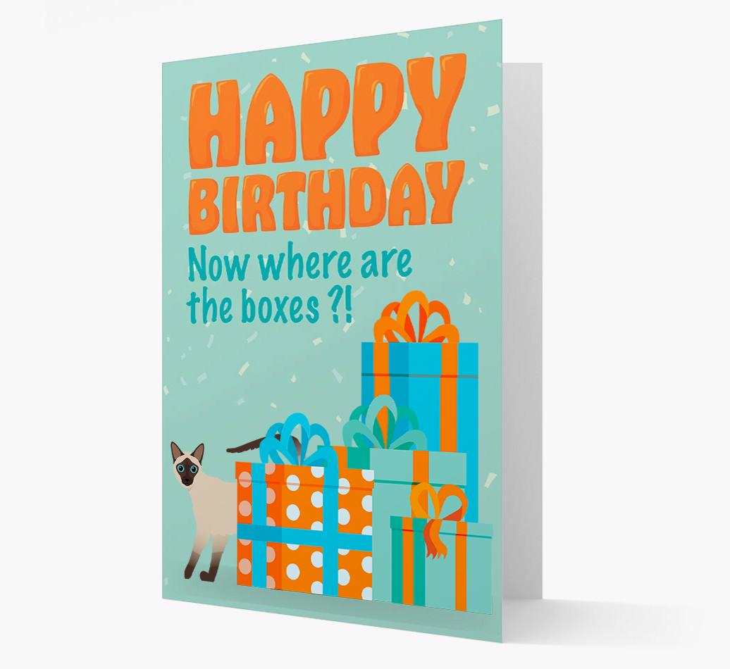 Now Where Are The Boxes: Personalized {breedFullName} Card