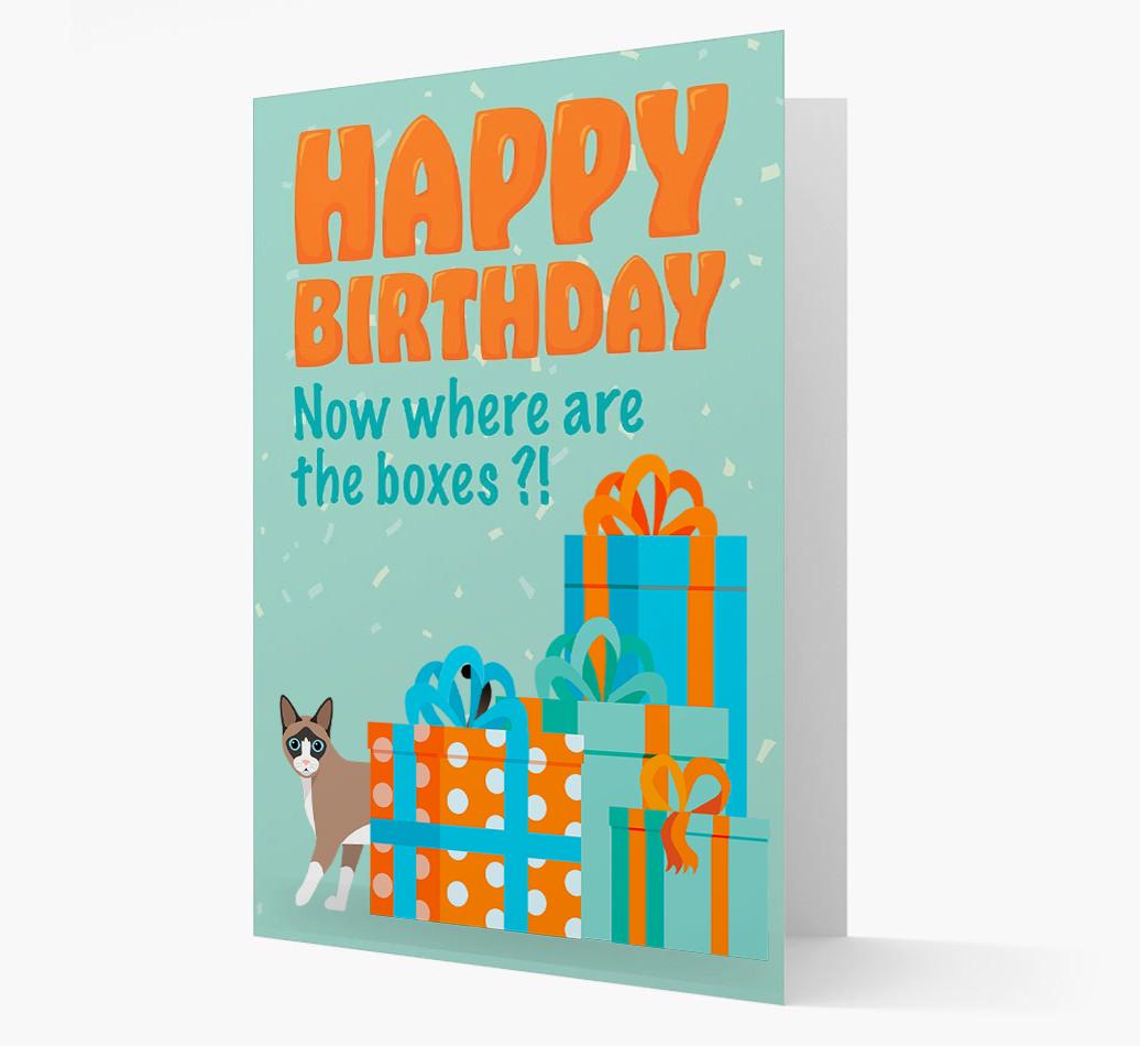 Now Where Are The Boxes: Personalized {breedFullName} Card