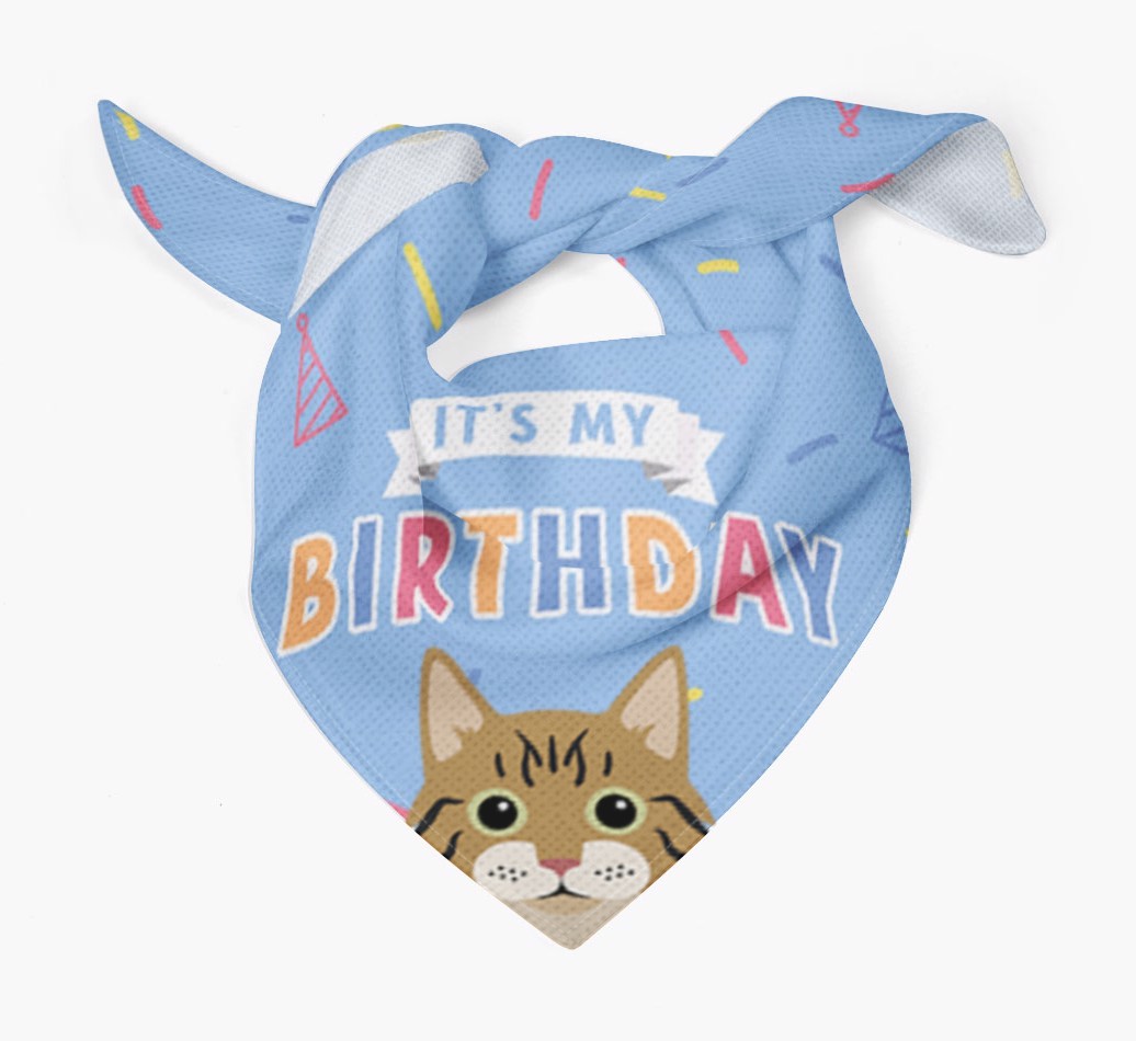 It's My Birthday: Personalised {breedCommonName} Bandana