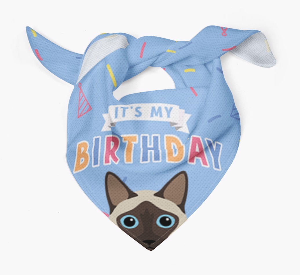 It's My Birthday: Personalised {breedCommonName} Bandana