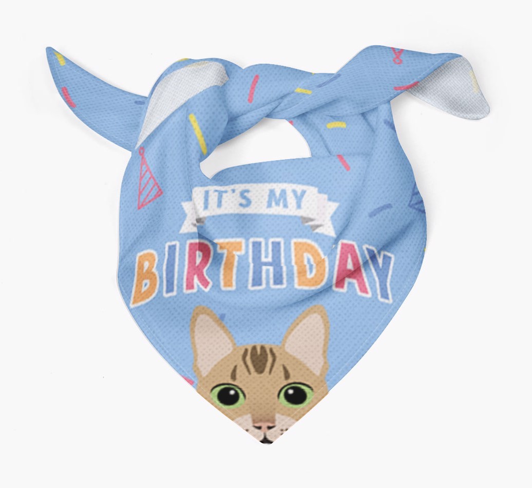 It's My Birthday: Personalised {breedCommonName} Bandana