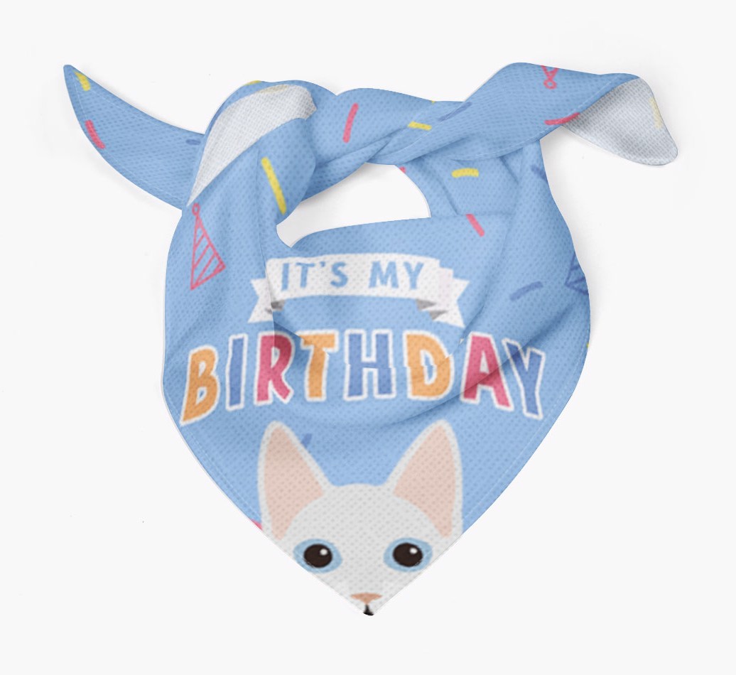 It's My Birthday: Personalised {breedCommonName} Bandana