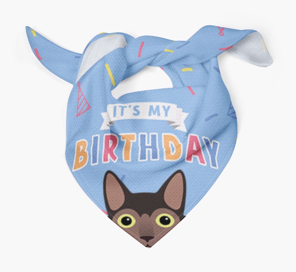 It's My Birthday: Personalised {breedCommonName} Bandana