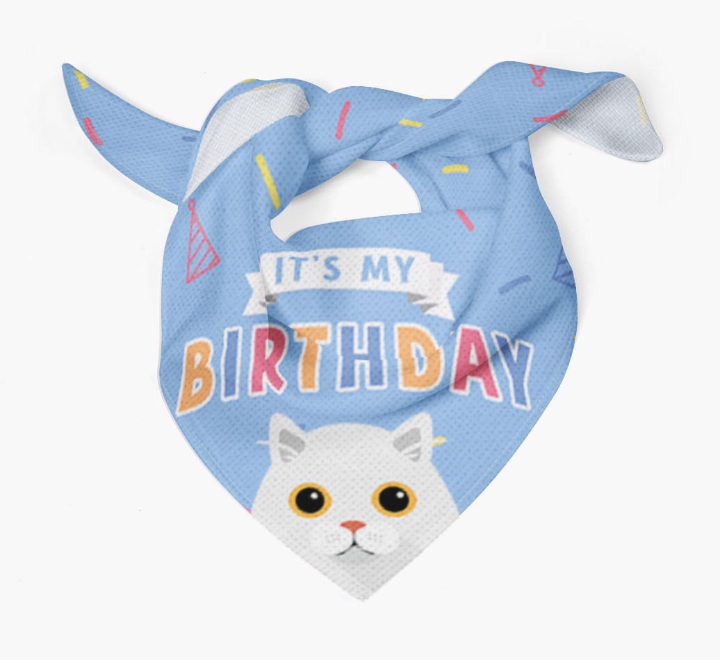 It's My Birthday: Personalised {breedCommonName} Bandana