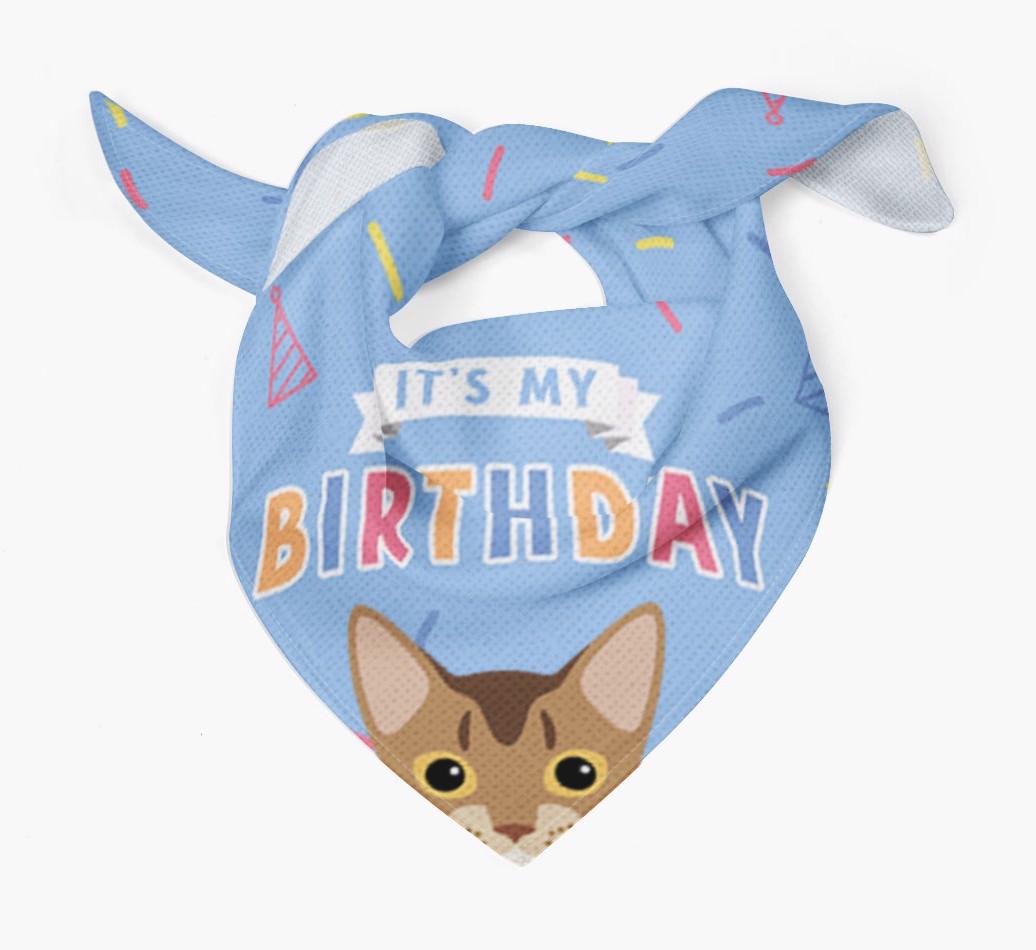 It's My Birthday: Personalized {breedCommonName} Bandana