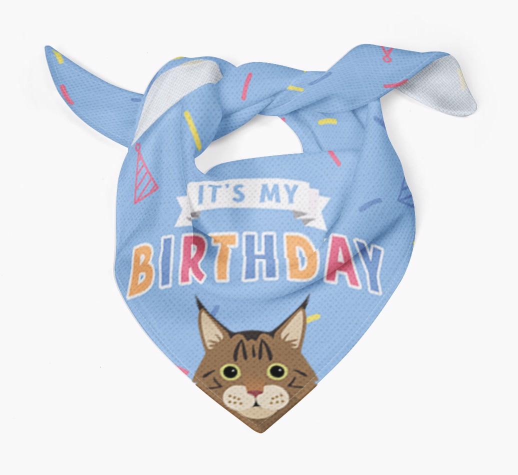 It's My Birthday: Personalized {breedCommonName} Bandana